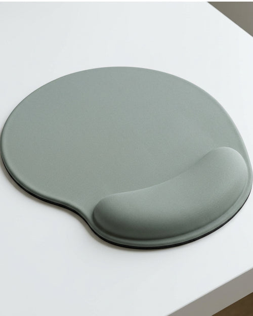 Ymvbd Contoured Memory Foam Wrist-Rest Mouse Pad Sage Gray - Lifestyle view